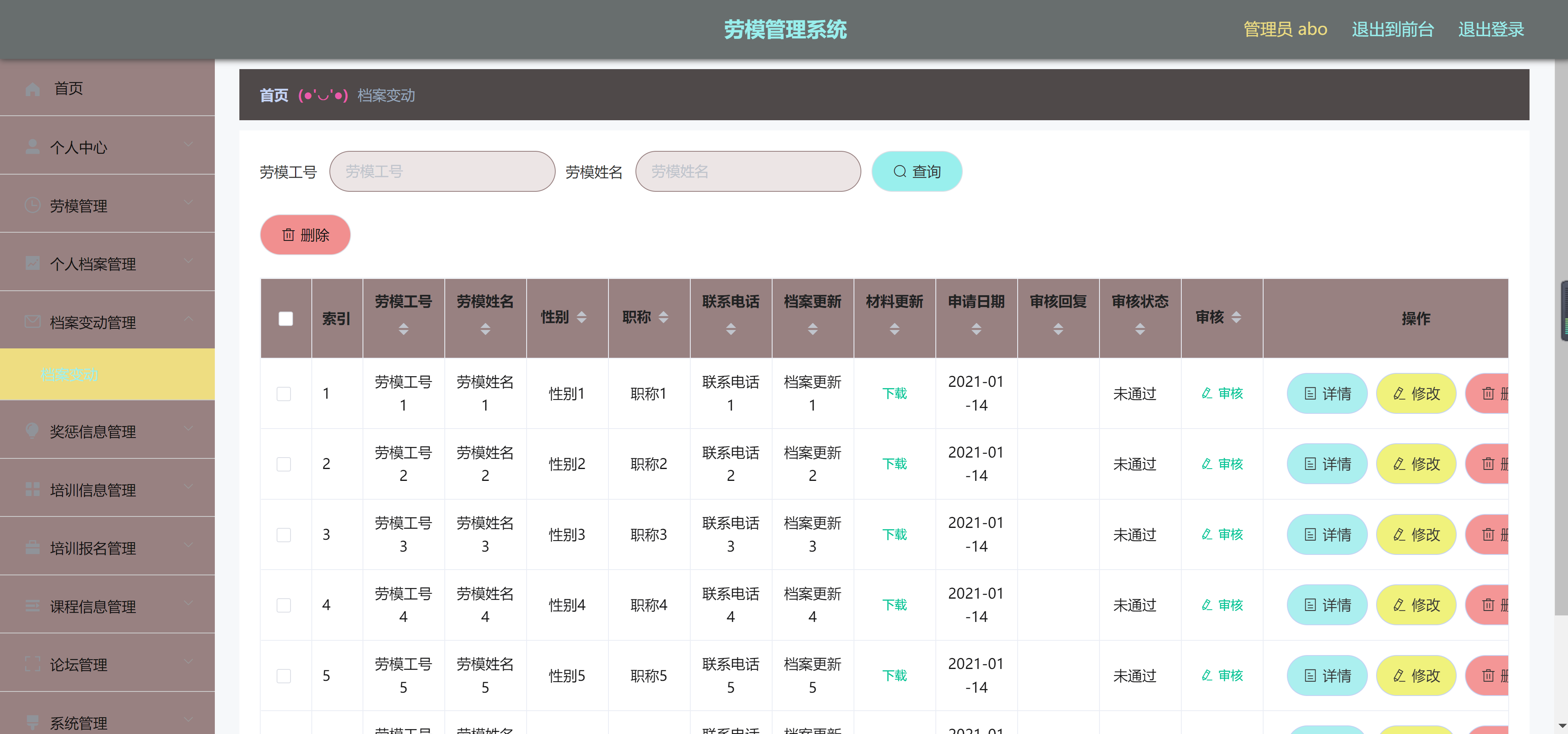 GitHub - JavaGraduationProject/ModelWorkerManagementSystem: 计算机毕业设计，毕设 ...